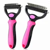 Pet Cat 2 Sided Remove entanglement rake brush dematting comb for dogs