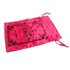 Recycled Soft Pink Dust Shoes Storage Satin Drawstring Bag Custom Flocking Logo