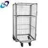 New arrived hand carts trolleys 4 sides roll cage