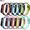 BOORUI Double Color Breathable Silicone band 3 straps mi band 3 strap replacement for xiaomi miband 3 with varied Colors