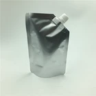 High Quality Aluminum Foil Liquid Pack Spout Bag Custom Printed Stand Up Pouch With Corner Spout For Skin Care