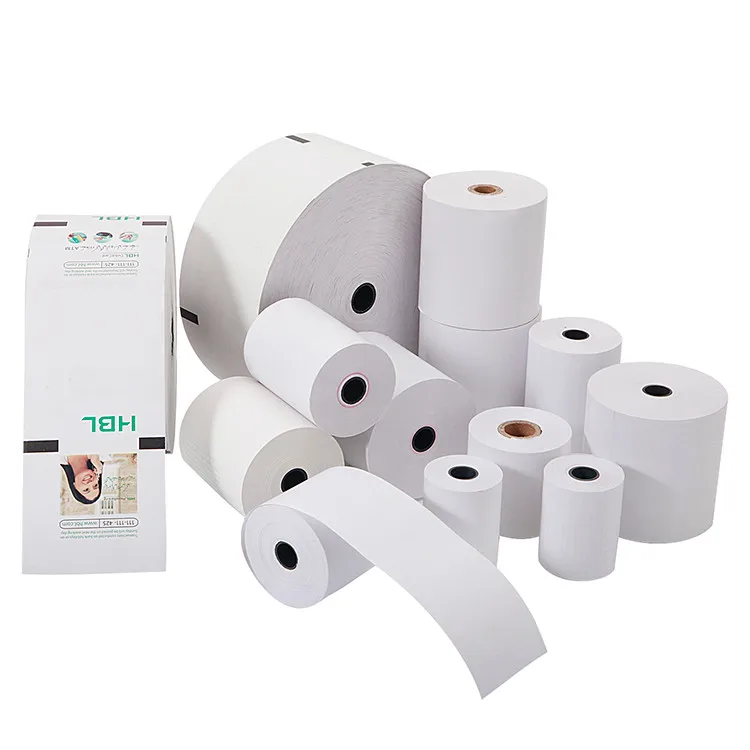 Top Coated Bank ATM Printing Thermal Paper Roll for POS Machine