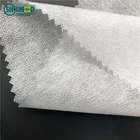 China Wholesale Garment Non Woven Fusible Interlining Fabric White With Nylon / Polyester Composition