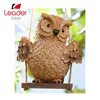 BSCI Audit Factory Polyresin Baby Owl on Swing Tree Ornaments Garden Owl Figurine