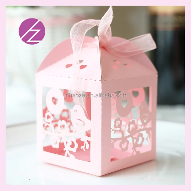 birthday party wedding supplies cake box laser cut wedding gift