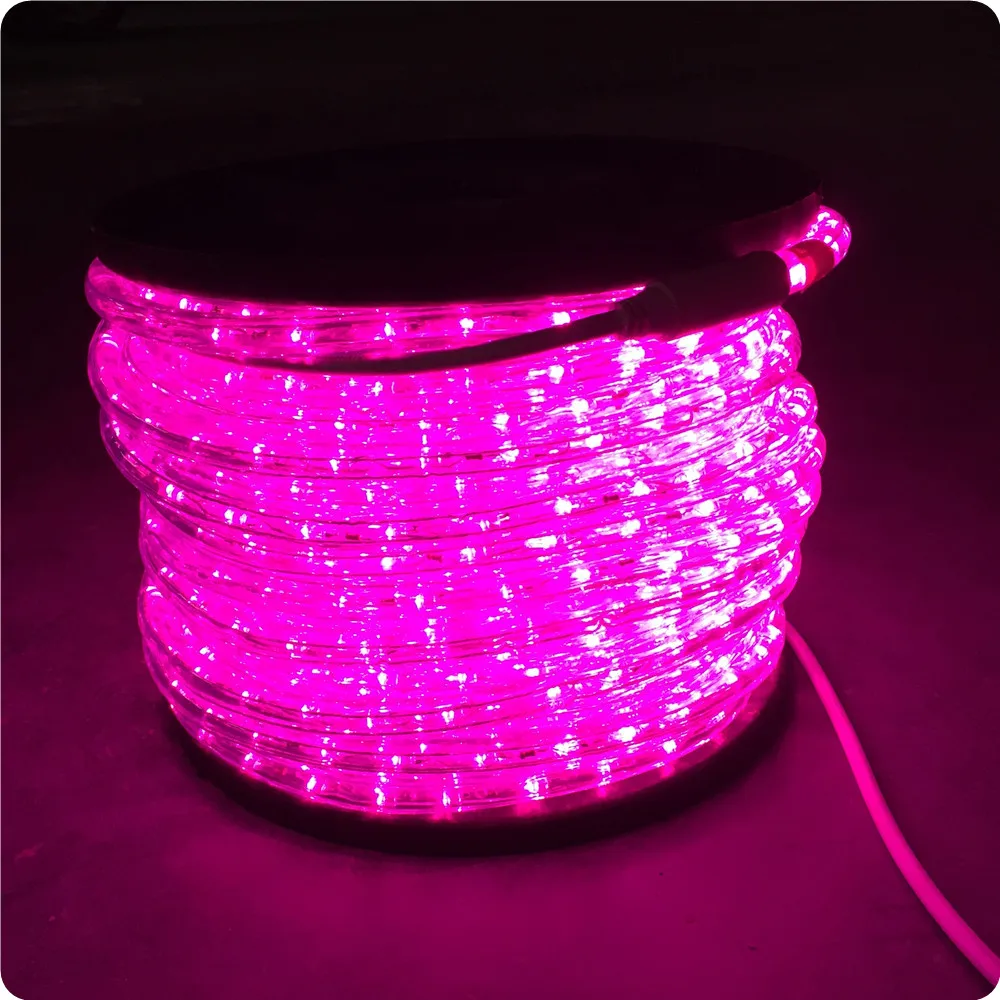 100m  220V  Steady 3600leds pink led light rope