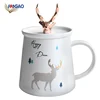 Wholesale custom hot drink white porcelain tea cup travel cheap animal coffee ceramic sublimation white coffee mugs