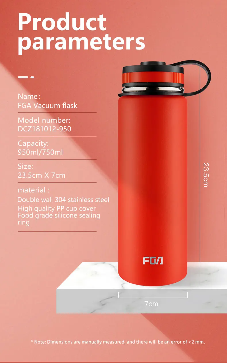 custom logo stainless steel water bottle cola shape insulated