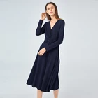 woman fashion jumper dress in casual style