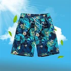 2019 Factory OEM Board Shorts Digital Print Swim Trunks Swimwear For Men Front Bandage Beach Shorts