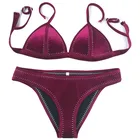 Cikini Velvet Neoprene Swimwear Women New Summer Sexy Swimsuit Bikini