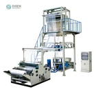 China manufacturer cheap high speed 3 layer mini pvc aba pe pp polyethylene plastic film blowing machine price