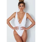 Hot Sale One Piece White Crochet Private Label Bikini 2019