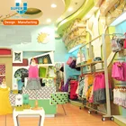 Factory Wholesale Price Wooden Kids Dress up Baby Clothes Rack Display for Retail Store Decor
