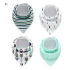 Comfortable Pure Cotton Baby Bandana Drool Bibs Unisex