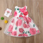 hot sale gir's lace birthday party dress toddler baby girl clothes flower girl dresses