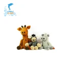 Animal Set Manufacturer Plush Animal Toy Custom Zoo Animal Set Giraffe Plush Toy Manufacturer