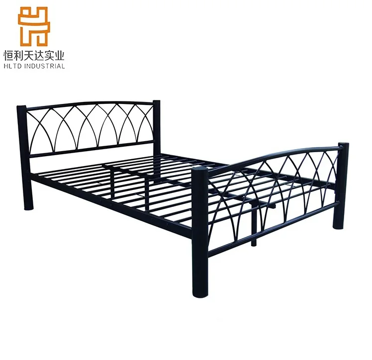 Remolino corbel diseño joya puestos elegante detallada terminar marco de cama de metal