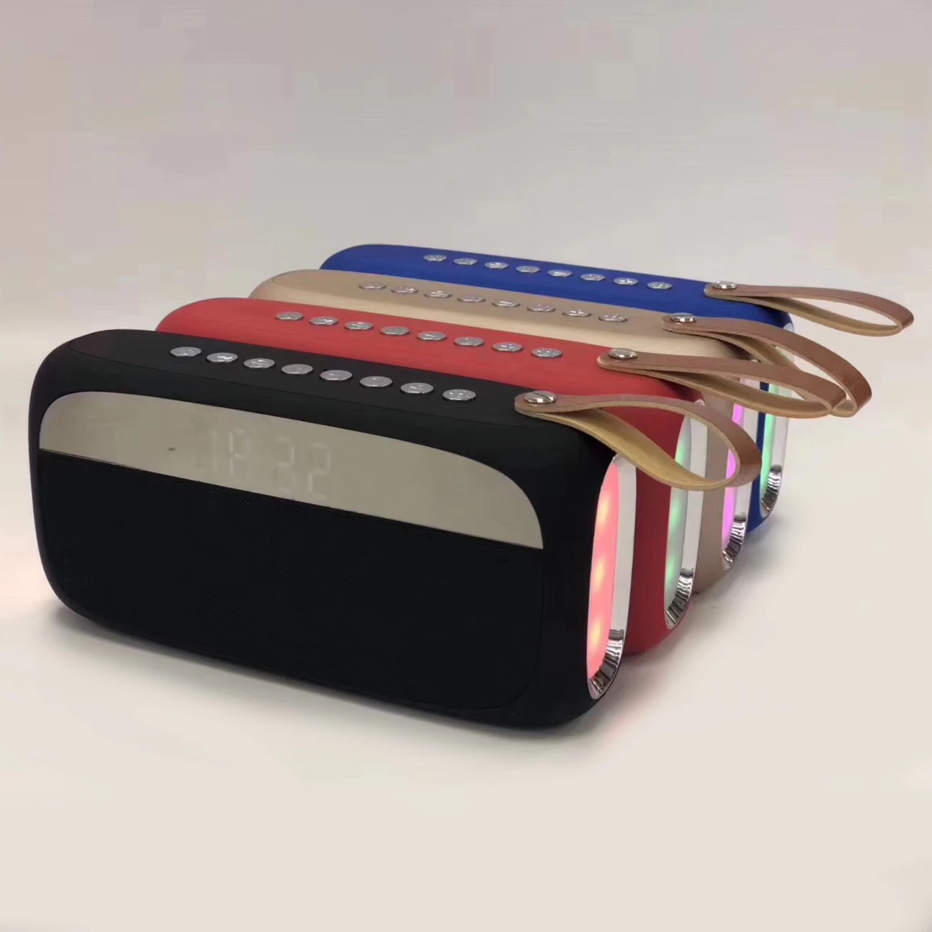 HY-28 mini alarm clock bluetooth speaker with led light - ANKUX.COM