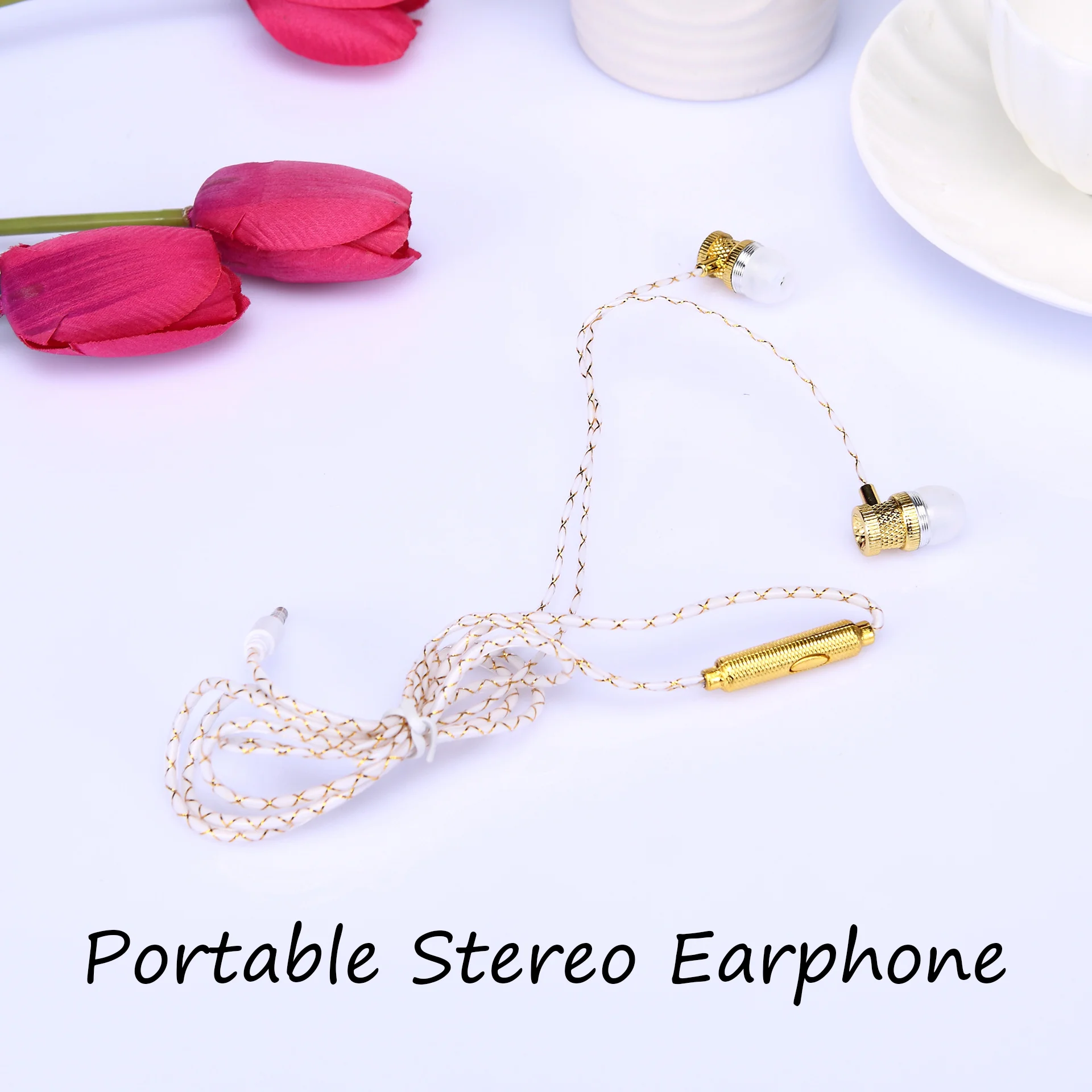 gift boxed hanging in ear wire controlled earphone for running small headset for mobile phone - ANKUX.COM