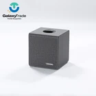 Hotel supply luxury table mini container leather tissue box cover holder