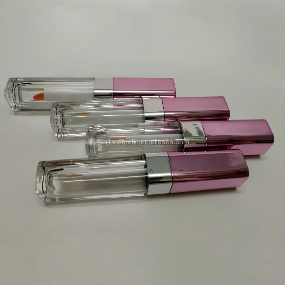 clear plastic cosmetic eyelash growth serum tube packaging