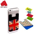3M adhesive silicone smart phone case card holder