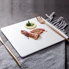 Restaurant Supply China Plain White Porcelain Square Flat Plate