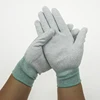 esd palm fit glove latex palm coated gloves pu palm gloves CR0407