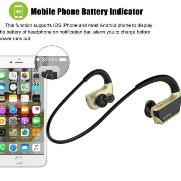 10 Hours v4.2 mp3 Player headphones waterproof sport neckband wireless sport bluetooth headset with microphone - ANKUX.COM