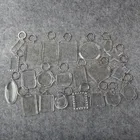 2018 Hot Sale Cheap Custom Printed Clear Plastic Acrylic Charm Keychain