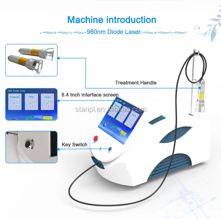 2018 new arrival 980 diode laser 4 in 1 machine surgery for varicose veins photos nail fungus removal laser physical plasma pen