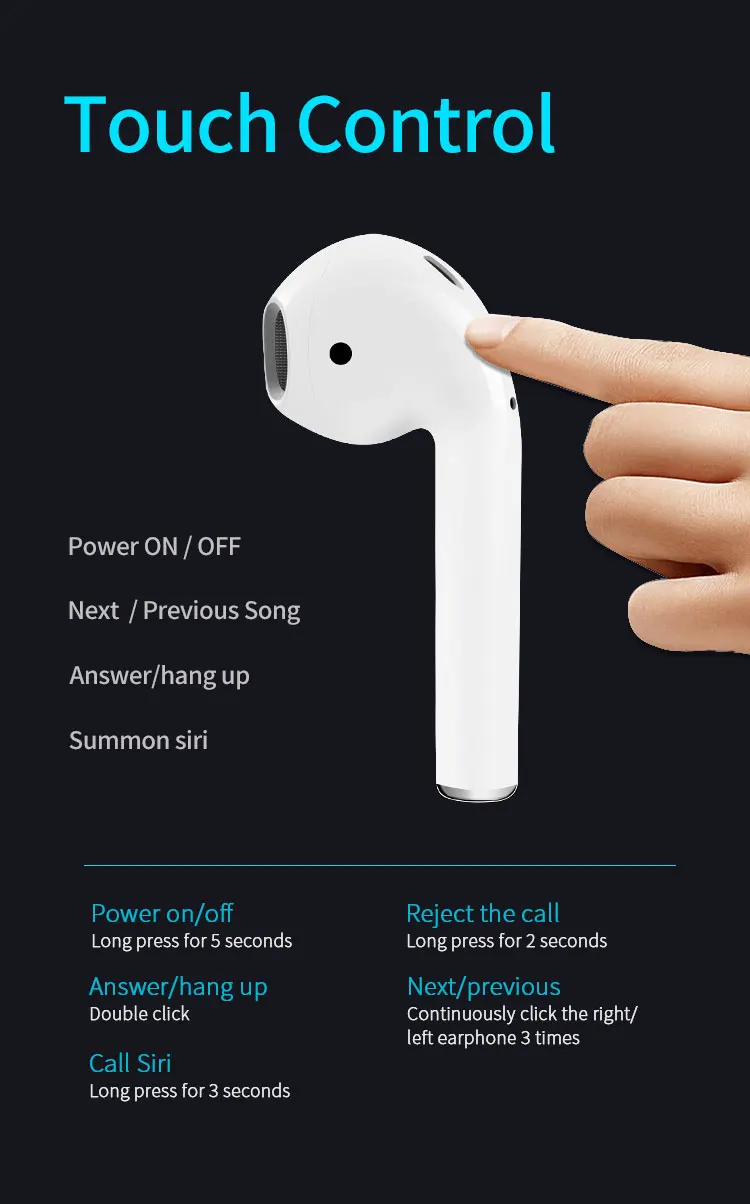 Audifonos Inalambricos tws i12 i24 With Pop-up Features Wireless For Apple Earpods - ANKUX.COM