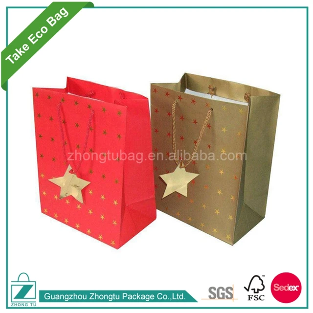 250gsm firm printed logo c1s art paper bag gift with cheap price