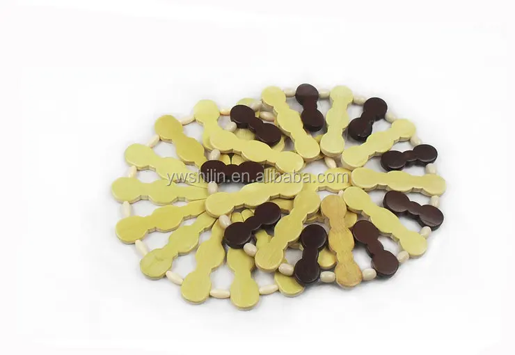 bamboo beaded table mat handmade woven mats