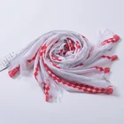 Ladies acrylic stripe long scarf special yarn lightweight