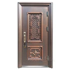Typical palace style colorful copper security stainless steel door