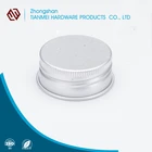 SGS Certificate High Quality Silver Aluminium Screw Lid Cap From Manufacture
