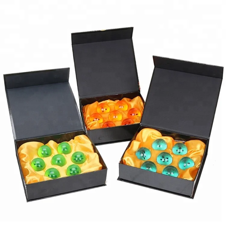 Nuevo 7pzas JP Anime Dragon Ball Z Estrellas Crystal Cosplay Set en Caja 35mm