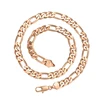 45854 Xuping simple rose gold mens jewelry link chain necklace