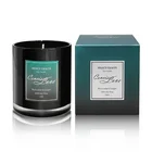 New Fashion Unique Soy Wax aroma black glass Decorative Luxury scented candle