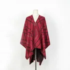 Winter wear indian faux cashmere scarves in bulk red winter pashmina shawls