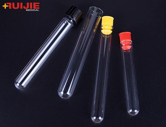 laboratory glass test tube with cork stopper