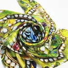 Digital custom printed silk scarves 50 pcs low MOQ