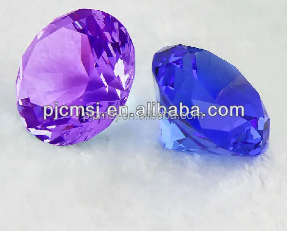 decorative crystal glass diamond for wedding souvenirs