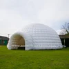 10 meters white large dome tent inflatable igloo with tunnel made of best PVC tarpaulin from Sino Inflatables factory