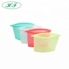 Reusable Exquisite Fashion Storage Reusable Silicone Food Storage Makeup Bag