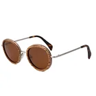 2019 eyewear OEM fashionable walnut wooden sunglasses accept small qty