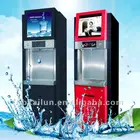 Card operated with LCD advertising players Commercial RO water purifier dispenser/Water vending Machine