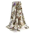 Double-sided Silk Printed Scarf Dual-use Women Shawl Scarf